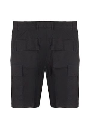 Bermuda cargo in misto cotone nero NEW YORK | ATLANTA4K130NERO